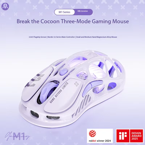 Souris de jeu GravaStar M1 Pro pour e-sport à domicile, connexion de troisième génération, contrôle maître série Nordic52, capteur PAW3395IM - Product Image 3