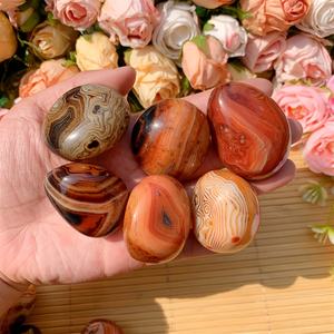 Piedras de Palma Naturales al por Mayor, Cristales de Sardónix, Cornalina, Ágata en Forma Libre para Decoración, Meditación y Amor - Product Image 3