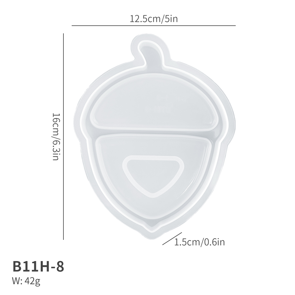 B11H-8 Moule à plat gland blanc