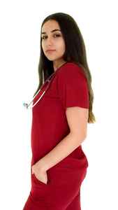 Uniformes de Enfermería para Mujer, Originales, de Poliéster, Rayón y Spandex, Tejido Ecológico - Product Image 5