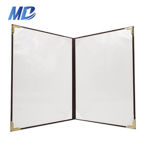 Fundas de Diploma Personalizadas de Cuero PU, Porta Diplomas de Graduación con Esquinas de Metal Dorado - Product Image 3