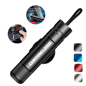 Outil de sécurité automobile avec brise-vitre, coupe-ceinture de sécurité, marteau d'urgence, lampe torche LED, chargeur de téléphone, trousse de premiers soins - Product Image 1