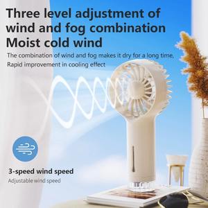Quiet Low Noise Humidification <b>Spray</b> Cold <b>Fan</b> Wireless Portable Mini Cold air Blower Hydrating <b>Spray</b> Mini air Conditioning <b>Fan</b> - Product Image 5