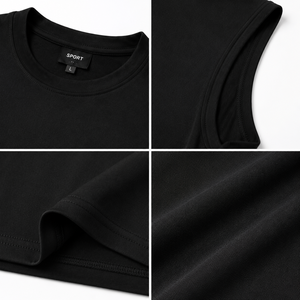 Men's Sleeveless <b>T</b>-<b>Shirt</b> <b>Muscle</b> Fit Quick Dry Training Tank Top Lightweight Gym Running Sportswear Custom Logo OEM ODM - Product Image 3