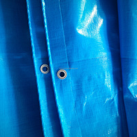 Bâche en HDPE PE bleue 170 g/m², imperméable, pour couverture de camion et protection de marchandises