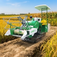Moissonneuse-batteuse agricole pour céréales, soja, blé, riz, machine de récolte du soja