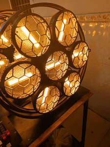 Lámparas halógenas Retro estroboscópicas de 300w, luz cegadora COB RGB de Audio para discoteca y escenario, 7 unidades - Product Image 5