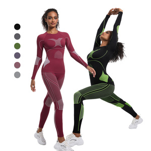 6675 femmes sous-vêtement thermique couches de Base thermique femmes-vêtements de Ski dames Compression athlétique longs Johns peaux ensemble - Product Image 3
