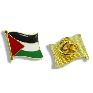 Venda quente de fábrica broche personalizado mapa da Palestina lenço para presente pulseira crachá esmaltado bandeira do país alfinetes de lapela lembranças alfinetes da Palestina