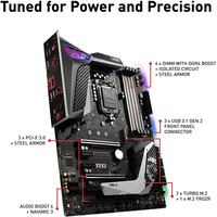 Motherboard Gaming MSI MPG Z390 Gaming PRO Carbon ATX Bekas dengan Dukungan LGA1151 untuk Intel Generasi ke-8 dan ke-9, M.2 USB 3.1 Gen 2, SLI CFX