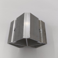 Soporte de Esquina de Aluminio Integrado Moderno y Duradero 6063-T5, Fundido a Presión de 90 Grados con Tornillo para Conexión de Marcos de Ventanas y Puertas