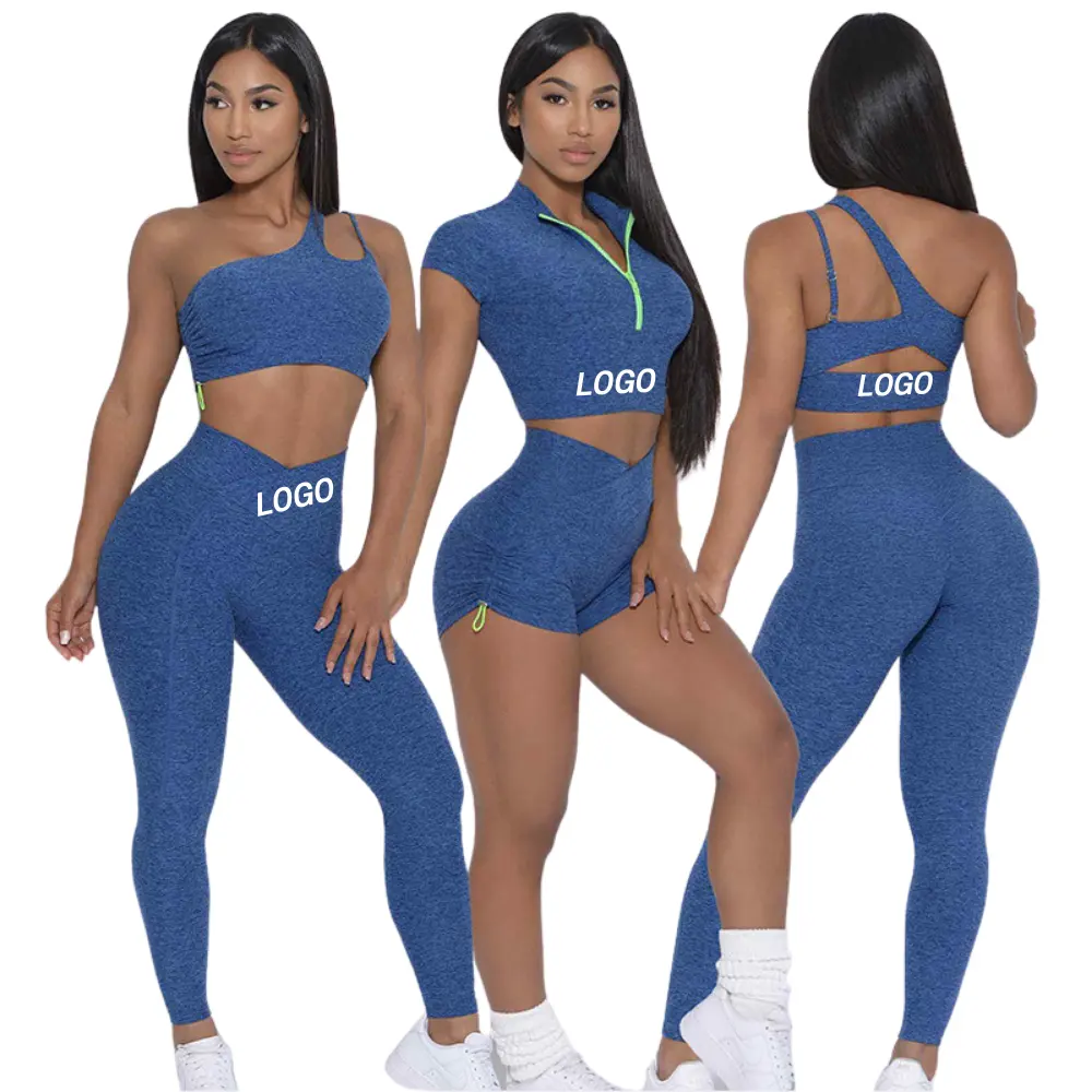 Hete Verkoop Vrouwen Effen Rekbare Zachte Pro Fitness Actieve Kleding Sets Sportpakken Fitnesssets