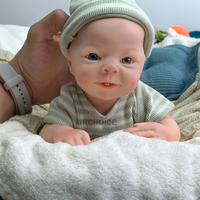 Poupées pour tout-petits Reborn en silicone ultra réalistes avec peau peinte en 3D à bouche ouverte