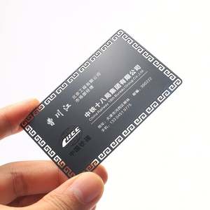 Low Price <b>Black</b> Gold Lightweight Luxury <b>Metal</b> Credit Card Sandblasted Laser Engraved Blank <b>Metal</b> Business Gold Card - Product Image 2