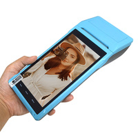 Imprimante thermique de reçus PDA POS 58 mm Android 8.1 avec écran tactile de 5,5 pouces. Scanne les codes 1D/2D/QR, prend en charge 3G/4G