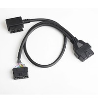 Cable divisor OBD2 de 1 macho a 2 hembras, cable de extensión de 16 pines con soporte de montaje para diagnóstico de automóviles