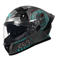 Casque intégral le plus vendu en ABS avec lentille intérieure réglable, double visière, confort et protection pour la tête – Vente en gros usine