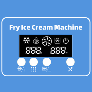 MUXUE Thương Mại 2 Chảo Vuông Máy Làm Kem Chiên Máy Làm Kem Đông Lạnh Máy Làm Kem Cuộn - Product Image 4