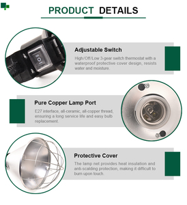 <span class=keywords><strong>Réflecteur</strong></span> de lumière infrarouge en aluminium argenté personnalisé HPS E27 ILR001, capot <span class=keywords><strong>réflecteur</strong></span> durable pour système de clôture <span class=keywords><strong>électrique</strong></span> agricole - Product Image 6