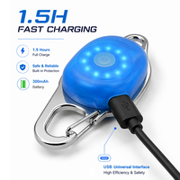 Pendentif de sécurité pour animaux de compagnie UMIONE, personnalisé en usine, à double LED, rechargeable par USB, 360° °   Harnais lumineux pour chien à clipser multicolores