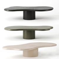 Table basse nordique pour salon, de luxe, en forme de nuage, pour patio extérieur