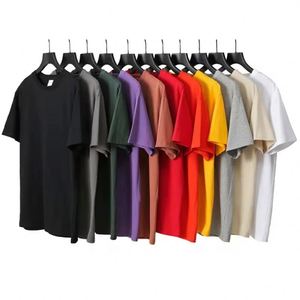 เสื้อยืดโอเวอร์ไซส์ถักน้ำหนักมาก 230 กรัม รุ่น ODM ปี 2026 ออกแบบเองได้ ผ้าฝ้าย 100% คอกลม ใส่ได้ทั้งชายและหญิง - Product Image 1