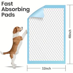 ペット用おしっこパッド 環境に優しい防水コットン製 おしゃれな使い捨て活性炭尿パッド 猫犬のトレーニング用品 - Product Image 2