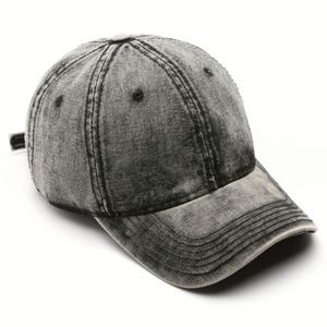 High Quality Cowboy <b>Baseball</b> <b>Cap</b> Washed Distressed Hats <b>Plain</b> Adjustable Cotton Denim Dad Outdoor Sports Hat Promotion Gift - Product Image 3