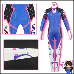 Traje de Cosplay D.Va de Star Edge, Azul y Rosa, Disfraz de Piloto Mecha para Mujer, Anime, Juego, Fiesta - Product Image 2