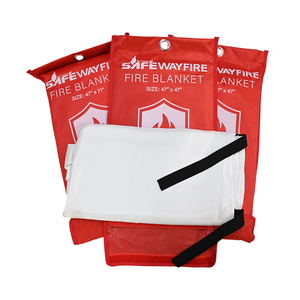Certificated Fire Retard Emergency Fire Blanket Kitchen 1m X 1m <b>Fiberglass</b> <b>Cloth</b> Laboratory Fire Blanket - Product Image 1