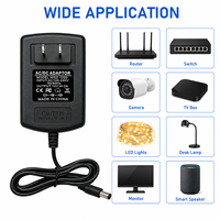 Adaptateur secteur mural AC/DC 24W 12V 2A avec prise US pour batterie électronique et haut-parleur intelligent – Personnalisation professionnelle