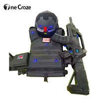 Ensemble de jeu de tir au laser sans fil intelligent à détection automatique pour plusieurs joueurs avec gilets pour enfants et adultes, pour divertissement en intérieur et en extérieur