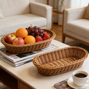 <span class=keywords><strong>Panier</strong></span> de rangement en plastique tressé pour accessoires de photographie, pour le rangement ou la présentation dans le salon, utilisation polyvalente - Product Image 3