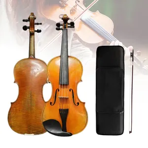 Violino Stile Guarnieri 4/4, Qualità Orchestrale, Suono Impressionante, Legno Europeo, Vernice all'Olio, Accessori in Ebano, Arco e Custodia Inclusi - Product Image 5
