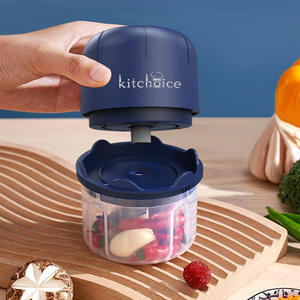 Kitchoice Electric Garlic Mincer 120mm Portable <b>Food</b> <b>Processor</b> For Garlic Onion Ginger Chopper With 1 Speed Operation - Product Image 4