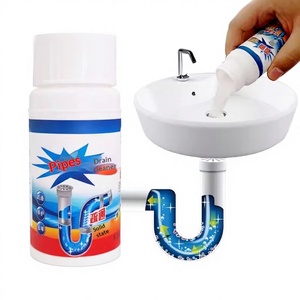 <strong>Pipe</strong> <strong>Unblocker</strong> for Bathroom Kitchen Toilet Hair Clog &amp; Grease Blockage Removal Cleaning Powder - Product Image 1