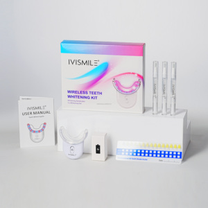 Kit de Blanchiment <span class=keywords><strong>Dentaire</strong></span> Sans Fil Économique avec Lumière Uniforme Rouge/Bleue à Deux Niveaux, Étanche IPX6, Emballage Boîte en Carton - Product Image 2