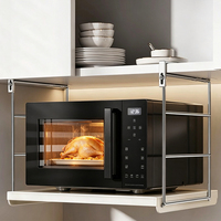 Étagère d'angle réglable pour four à micro-ondes, meuble de rangement mural, étagère de cuisine pour pâtissier, étagère au-dessus du four et du micro-ondes