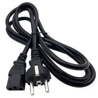 Adaptateur secteur YHY pour scooter électrique et appareils électroménagers, prise EU, matériau PC/ABS, câble de charge de batterie avec embout femelle IEC