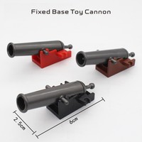 Jouet éducatif militaire médiéval : Ensemble de canons d'artifice sur roues avec base fixe, à assembler soi-même pour enfants, objet de collection historique