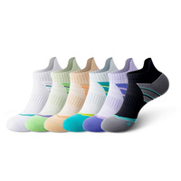 Chaussettes de sport professionnelles en coton respirant, antibactériennes, légères et compressives pour la course à pied, vente en gros