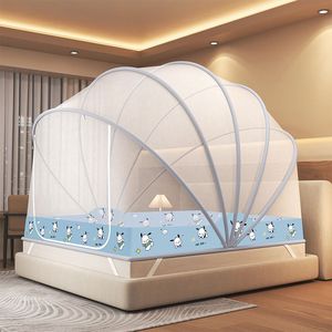 Mosquitero Plegable de Poliéster para el Hogar, Dormitorio, sin Instalación, Tipo Yurta, Anticaídas, Mosquitero Completo para Cama de Niños - Product Image 2