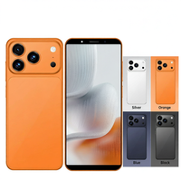 Smartphone Android 15 5G LTE 2025 I17 Pro Max 144Hz 7.3" avec appareil photo arrière 108MP, 16 Go + 1 To de stockage, processeur Octa Core MTK 6000 et batterie 6000 mAh