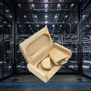 USK U500 定制 2GB-32GB 木质 USB 闪存盘，带 USB 2.0 接口，全新 2 年保修 - Product Image 2