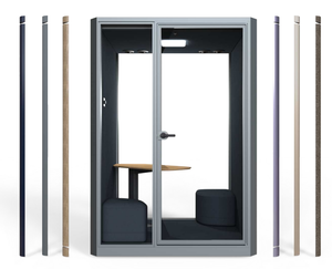 Cabines insonorisées multifonctionnelles durables UNIBOOTH, design moderne, espace de travail mobile, bureau, entrepôt, école - Product Image 5