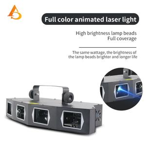 Luz Láser de Línea RGB de Cuatro Ojos a Todo Color, Luz LED para Fiestas, Proyector de Discoteca, Luces Láser - Product Image 4