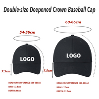 Gorra Heycap High Street Chic de Gran Tamaño con Logotipo Bordado Profesional OEM, 25 Unidades, Envío Inmediato, Gorra de Béisbol de Alto Rendimiento