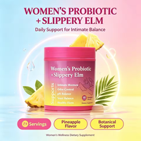 Gummies Probiotiques Ananas Féminines en Gros, Suppléments Herbales Équilibre du pH Vaginal à l'Orme Rouge