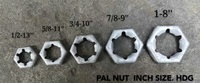 Haute qualité 1/2 ''7/8'' 3/4 ''5/16'' écrous Pal estampés en acier galvanisé à chaud compteur autobloquant écrous hexagonaux à pousser