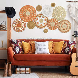 11 pezzi Boho bohémien decorazione da parete di fanerogame marine rustico fattoria appesa cesti estivi cucina decorativa tessuto da parete cesto - Product Image 2
